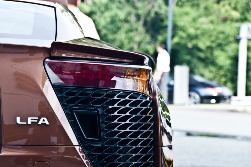 Illustration for article titled This is one brown Lexus LFA